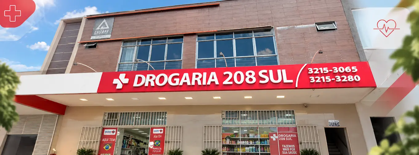 Fachada Drogaria 208 Sul